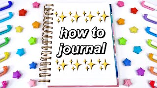 HOW TO START JOURNALING✨ journaling for beginners the best way to journal in 2023 [upl. by Husein]