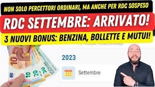 💶 REDDITO DI CITTADINANZA SETTEMBRE iniziate le lavorazioni Novità dal governo [upl. by Burton]