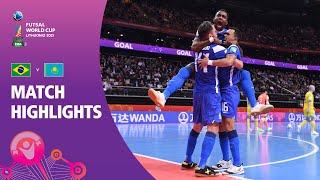 Brazil v Kazakhstan  FIFA Futsal World Cup 2021  Match Highlights [upl. by Eednac]