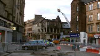 The Aftermath of The George Pub Fire Paisley  former Websters  HD [upl. by Nyrok326]