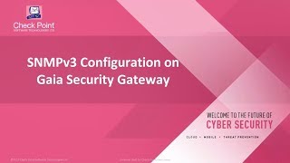 SNMPv3 configuration on Gaia Security Gateway [upl. by Seabrook]