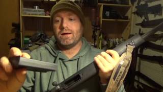 Fitting magpul hunter bottom metal to hogue stock 223 Accurate mags part1 [upl. by Paddy]