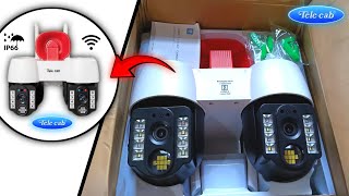 DUAL LENS PTZ WIFI SECURITY CAMERA  BEST WIFI DUAL CAMERA  UNBOXING  REVIEW [upl. by Yoshio]