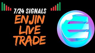 ENJIN COIN 30 MINUTE CHART  LIVE SIGNAL INDICATOR EARN 90 enjincoin enjin cryptolive [upl. by Ahtaela]