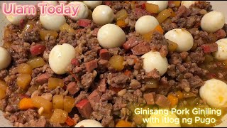 Pork Giniling with itlog ng pugo  Napakadaling Lutuin [upl. by Latia]