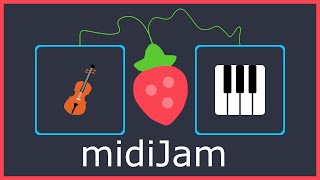 midiJam  Live Online Music MIDI Jamming [upl. by Rhys]