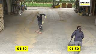 Kärcher KM 7020 Professional Push Sweepers vs Broom [upl. by Ibed]