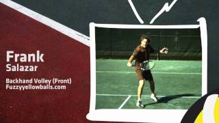 Slow Motion Tennis Backhand Volley [upl. by Harding760]