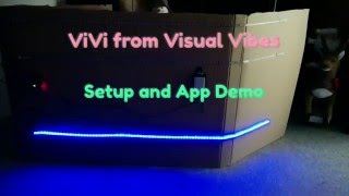 ViVi  Sound Reactive LED Controller  Setup and App Demo [upl. by Alleoj]