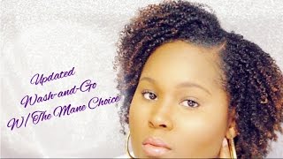 Updated Wash and Go Routine w The Mane Choice [upl. by Trah]