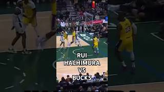 Rui Hachimura vs Milwaukee bucks nba lakers highlights [upl. by Naivaf]