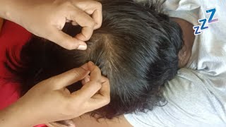 ASMR  Scalp Searching For Him To Sleep 😴😴 178 [upl. by Quiteris]