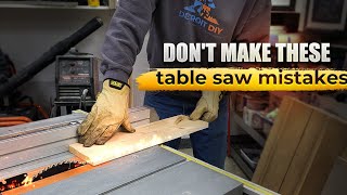 Avoid These Common Table Saw Mistakes [upl. by Janina]