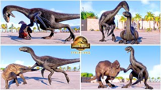 All Dinosaurs amp Reptiles Attacking Fences and Walls Animations 🦖 Jurassic World Evolution 2  JWE [upl. by Konikow]