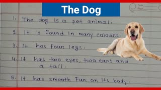 English Essay The Dog  The Dog English essay  10 lines on the dog [upl. by Ernst]