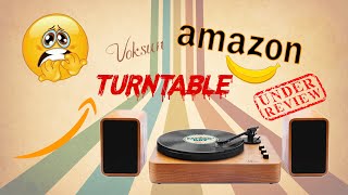 Voksun Record Player From Amazon   Unpacking Review Sound Demo [upl. by Nnairb]