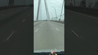 Van LifeHigh winds on Arthur Ravenel Jr Bridge are no Mach for SilverSeaHawk vanlife vanlifers [upl. by Lytle]