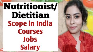 How to become a Dietitian  Career in food and nutrition  Courses  govt jobs  salary [upl. by Oswell]