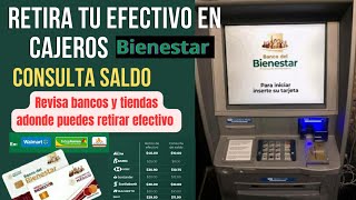 Como retirar dinero en cajeros Bienestar [upl. by Eninnej495]