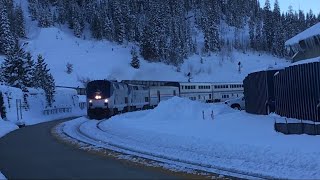 Eastbound California Zephyr passes Winter Park Resort CO WPR [upl. by Oinotnanauj854]