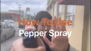 How to use pepper spray [upl. by Aernda]