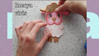 Cómo hacer un Borrego de fomi FIGURAS Navideñas Tutorial Inerya viris [upl. by Hoisch]