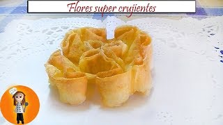 Flores super crujientes  Receta de Cocina en Familia [upl. by Buell]