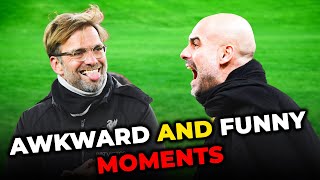 Jürgen Klopp amp PEP Guardiola Awkward and Funny Moments [upl. by Nedlog]