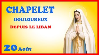 CHAPELET 🙏 Mardi 20 Août  Mystères Douloureux [upl. by Nesyaj674]