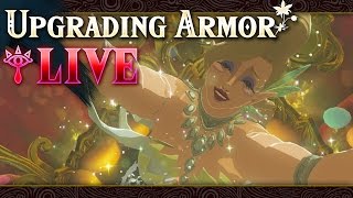 Upgrading Armor  The Legend of Zelda Breath of the Wild LIVE [upl. by Hermy]