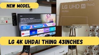 LG 4k UHD AI ThinQ 43 inch TV  Model no 43UR8050PSB Unboxing amp Demo  Rupslife [upl. by Ahsiat]