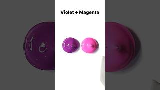 Violet  Magenta  colormixing satisfying oddlysatisfying art colors asmr shorts [upl. by Martine]