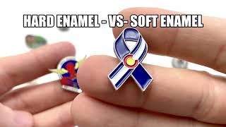 Soft Enamel Pins VS Hard Enamel Pins [upl. by Wightman924]