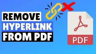 How to Remove Hyperlink from PDF [upl. by Cowan]