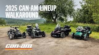 The 2025 CanAm Ryker Spyder and Canyon Lineup Walkaround [upl. by Alyehs]