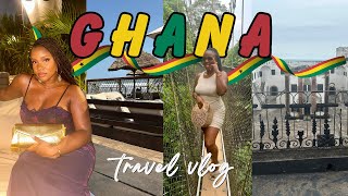 Ghana Travel Vlog Baecation in Accra Beach Resorts Kakum National Park Cape Coast Elmina Castle [upl. by Cly]