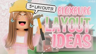 Bloxburg FREE HOUSE LAYOUT IDEAS  5 Layouts  Roblox  auvelva ♡ [upl. by Oneida319]