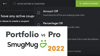 SmugMug Portfolio vs Pro  The difference between the plans [upl. by Clovah431]