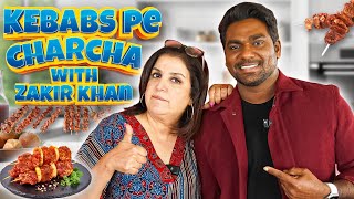 Zakir Khan Ke Saath Bollywood Ki Charcha At Lunch with Tasty Kebabs  FarahKhanK [upl. by Delaryd]