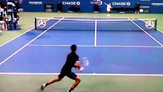 Berlocq Avoids Triple Bagel Against Djokovic  Great Crowd Reaction [upl. by Aseretairam]