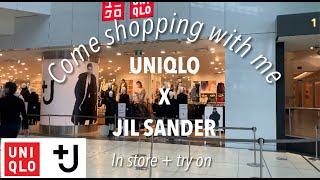 Uniqlo x Jil Sander  Uniqlo J InStore Tryon  Toronto Eaton Centre  Vlog [upl. by Aonian]