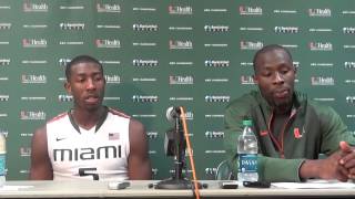 Jekiri and Reed Talk Postgame Versus GT Jan 28 [upl. by Annaet]