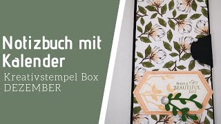 Tutorial Kreativstempel Dezember 2019 Notizbuch mit Kalender [upl. by Manny]