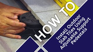 How To Install Outdoor Slab Tiles Using Adjustable Support Pedestals  Tutorial feat Craig Phillips [upl. by Mixam]