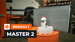 Hoe de radiateur koelvloeistof en tank te vervangen op een RENAULT MASTER 2 Van AUTODOC [upl. by Gnen]