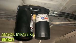 AMSOIL Engine Oil Bypass Kit BMK27 on 2013 LML Duramax [upl. by Ecinna925]