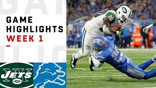 Jets vs Lions Week 1 Highlights  NFL 2018 [upl. by Oirramed417]