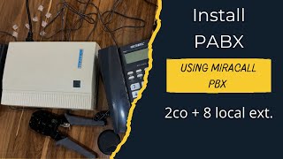 How to configure and set up PABX Installation Using Miracall Device  Telephone Intercom System [upl. by Apicella609]