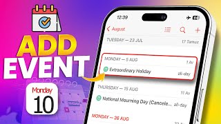 How to Add an Event on iPhone Calendar  Schedule Events Easily [upl. by Woodsum]