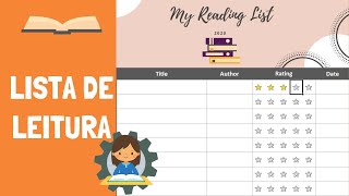 LISTA DE LEITURA EXCEL  MY READING LIST [upl. by Iliam]